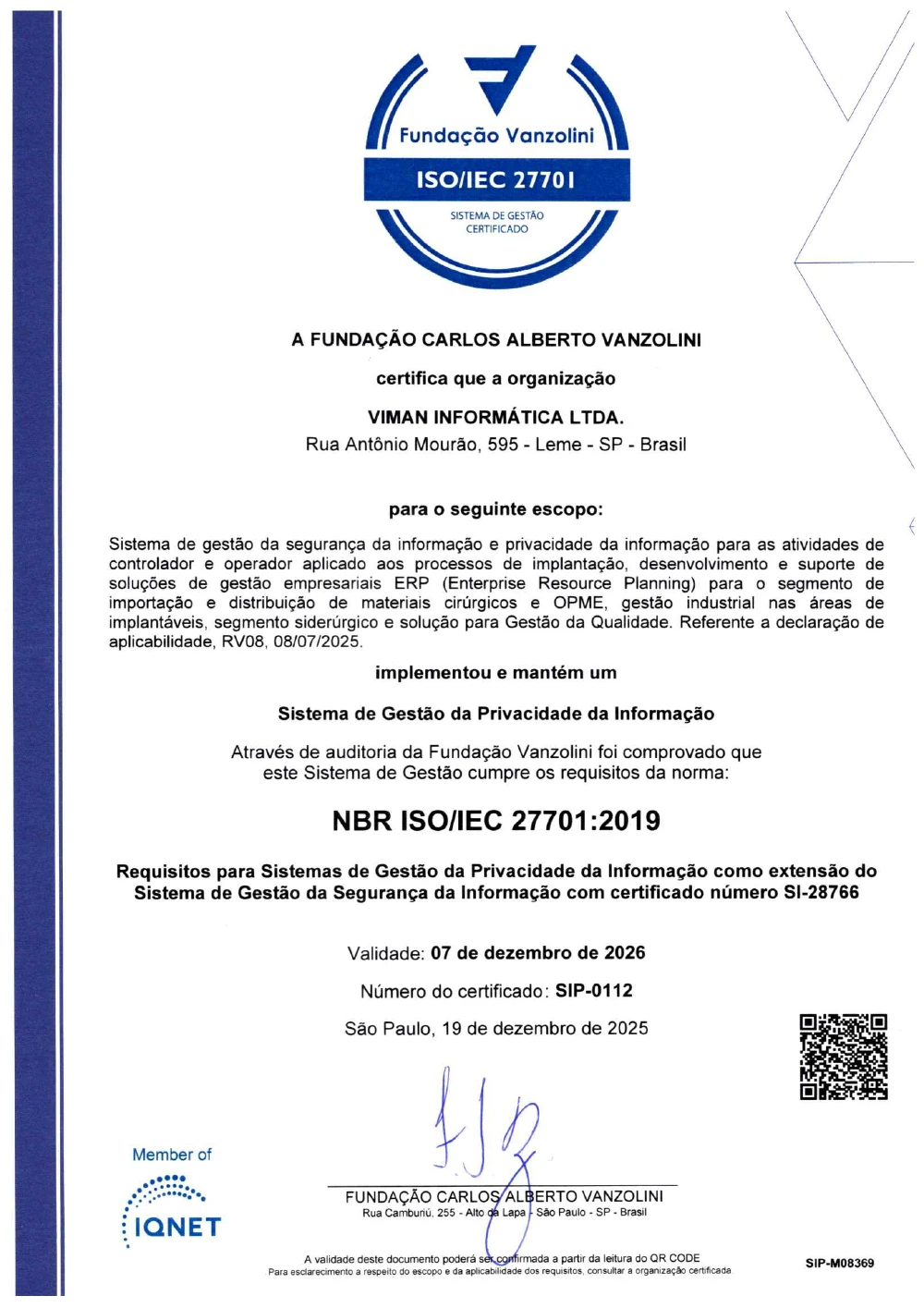 Certificado